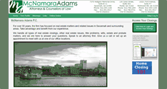 Desktop Screenshot of mcnamaraadams.com