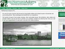 Tablet Screenshot of mcnamaraadams.com